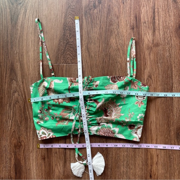 Cara Cara Maidstone Top Jacobean Mint Poplin Cotton XS - Picture 14 of 16